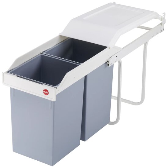 Inbouw afvalemmer Multi-Box Duo maat L 2x14 L cr&egrave;me 3659-001
