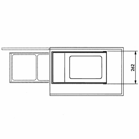 Inbouw afvalemmer Multi-Box Duo maat L 2x14 L cr&egrave;me 3659-001