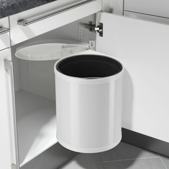 Hailo Inbouw Afvalemmer Compact-Box Maat M 15 L 3555-001 Wit