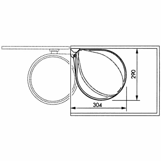 Hailo Inbouw Afvalemmer Compact-Box Maat M 15 L 3555-001 Wit