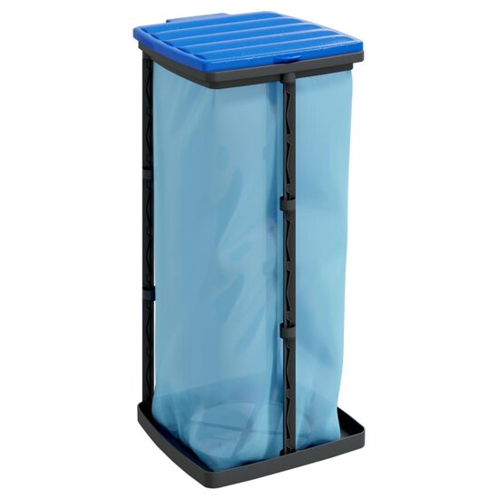 Vuilniszakhouders 2 St Pp Zwart En Blauw 60 l