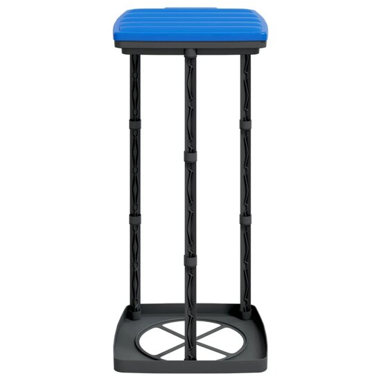 Vuilniszakhouders 2 St Pp Zwart En Blauw 60 l