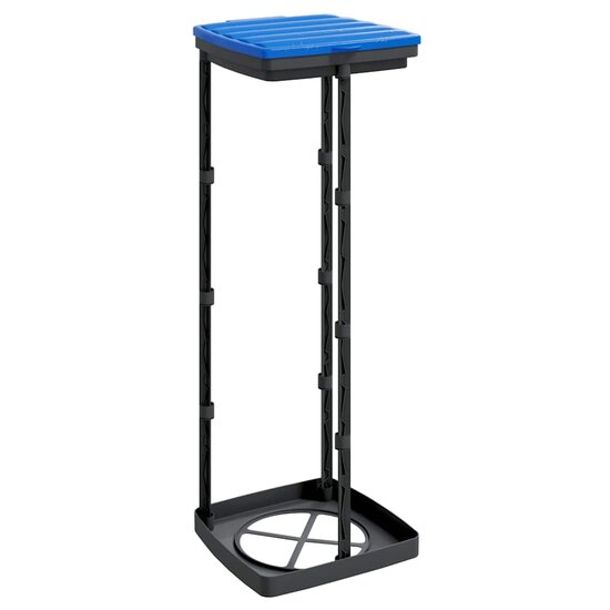Vuilniszakhouders 2 st 120 L PP zwart en blauw