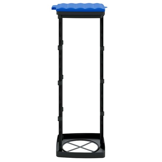Vuilniszakhouders 2 st 120 L PP zwart en blauw