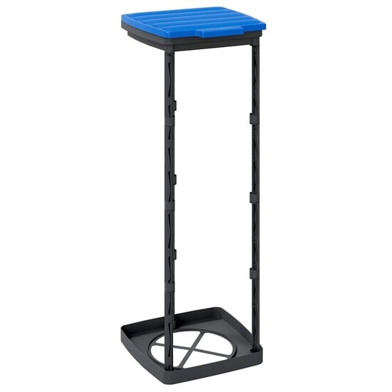 Vuilniszakhouders 2 st 120 L PP zwart en blauw