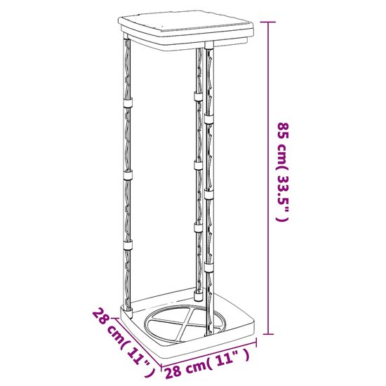 Vuilniszakhouders 2 st 120 L PP zwart en blauw