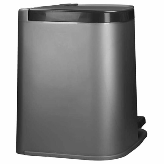 Pedaalemmer Deco met binnenemmers 15+6 L lichtgrijs