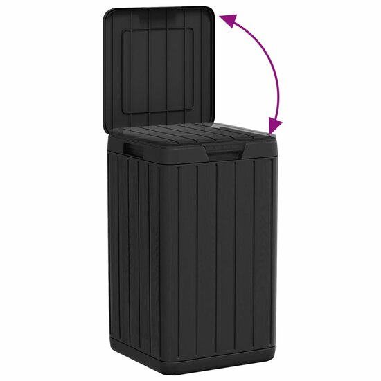 Tuinafvalbak 38X38X65 Cm Polypropeen Kleurig Antraciet