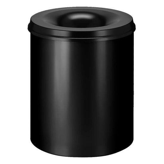 Prullenbak zelfdovend 80 L zwart
