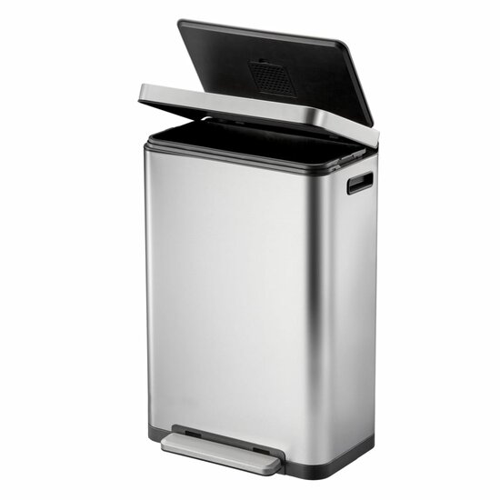 Pedaalemmer X-Cube 30 L matzilverkleurig