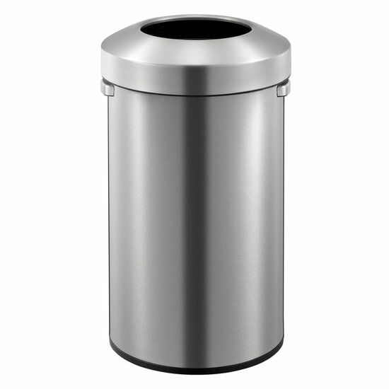 Afvalbak Urban 90 L matzilverkleurig