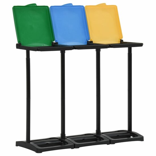 340989  Afvalzakstandaards Met Deksel 240-330 L Pp Meerkleurig