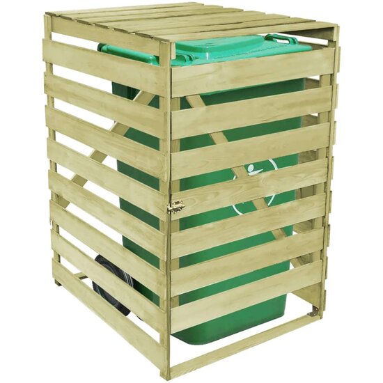 Containerberging Enkel 240 L Ge&iuml;mpregneerd Hout 1 container