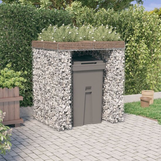 Schanskorf Voor Vuilnisbak 110X91X120 Cm Gegalvaniseerd Ijzer 1 container