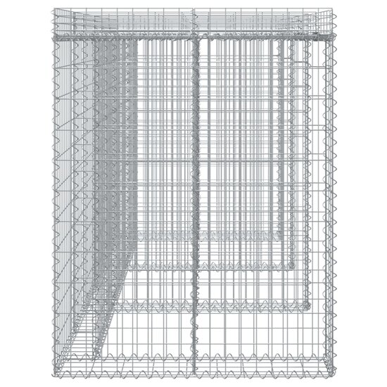Schanskorf Voor Vuilnisbak 270X91X120 Cm Gegalvaniseerd Ijzer 3 containers