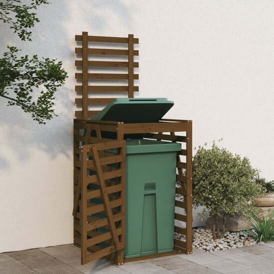 Containerberging 84X90X128,5 Cm Massief Grenenhout Honingbruin 84 x 90 x 128.5 cm Honingbruin grenenhout