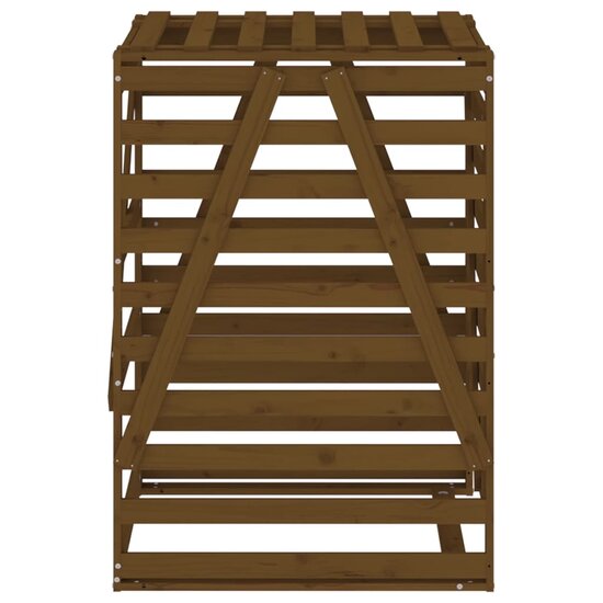 Containerberging 84X90X128,5 Cm Massief Grenenhout Honingbruin 84 x 90 x 128.5 cm Honingbruin grenenhout