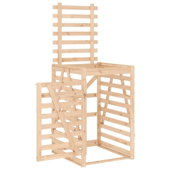 Containerberging 84X90X128,5 Cm Massief Grenenhout 84 x 90 x 128.5 cm Natuurlijk grenenhout