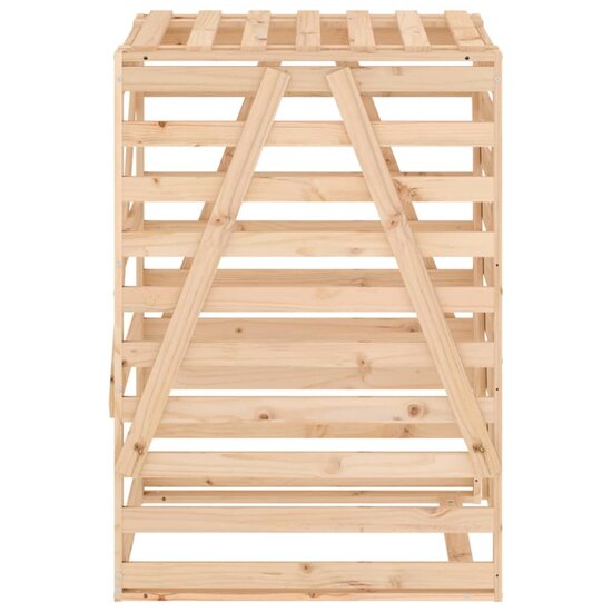 Containerberging 84X90X128,5 Cm Massief Grenenhout 84 x 90 x 128.5 cm Natuurlijk grenenhout