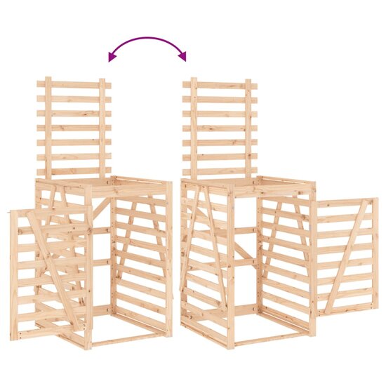 Containerberging 84X90X128,5 Cm Massief Grenenhout 84 x 90 x 128.5 cm Natuurlijk grenenhout