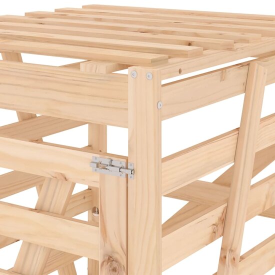 Containerberging 84X90X128,5 Cm Massief Grenenhout 84 x 90 x 128.5 cm Natuurlijk grenenhout