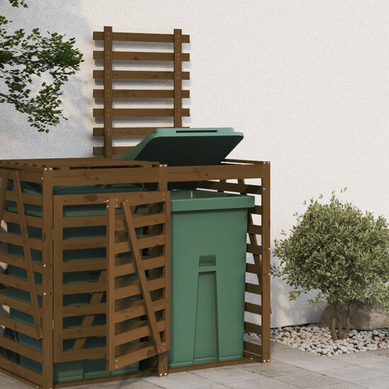 Containerberging Verlengstuk Massief Grenenhout Honingbruin 78 x 91.5 x 128.5 cm Honingbruin grenenhout
