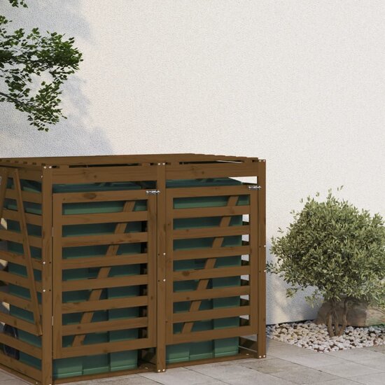 Containerberging Verlengstuk Massief Grenenhout Honingbruin 78 x 91.5 x 128.5 cm Honingbruin grenenhout