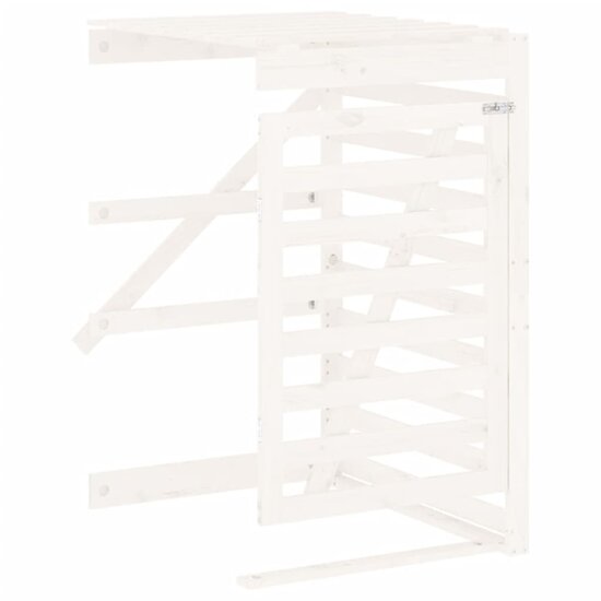 Containerberging Verlengstuk Massief Grenenhout Wit 78 x 91.5 x 128.5 cm Wit grenenhout