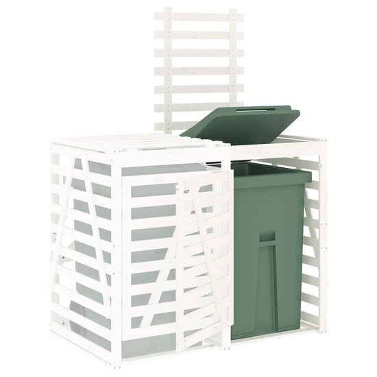 Containerberging Verlengstuk Massief Grenenhout Wit 78 x 91.5 x 128.5 cm Wit grenenhout