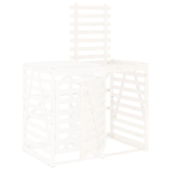 Containerberging Verlengstuk Massief Grenenhout Wit 78 x 91.5 x 128.5 cm Wit grenenhout