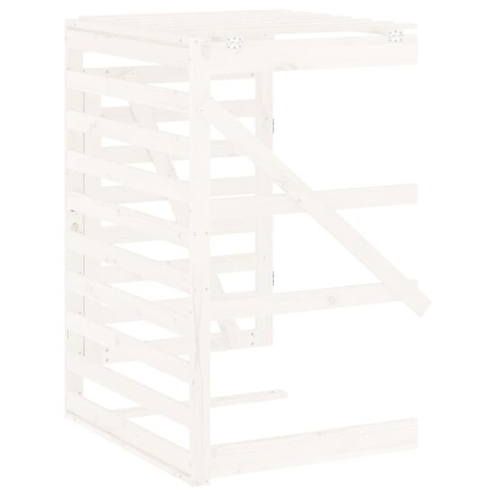 Containerberging Verlengstuk Massief Grenenhout Wit 78 x 91.5 x 128.5 cm Wit grenenhout