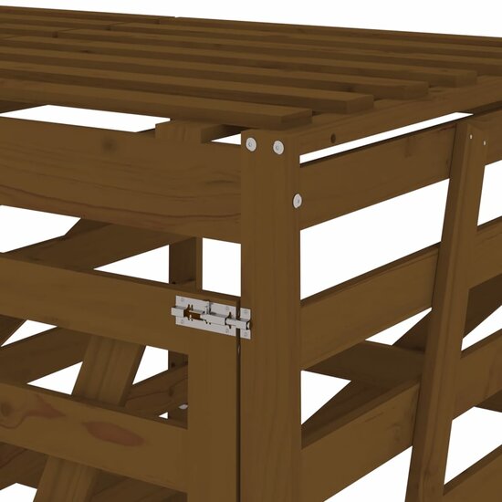 Containerberging Drievoudig Massief Grenenhout Honingbruin Honingbruin grenenhout