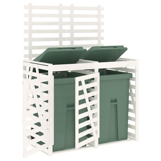 Containerberging Dubbel Massief Grenenhout Wit Wit grenenhout