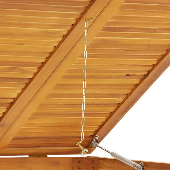 Afvalbakberging Dubbel 140X89X117 Cm Massief Acaciahout 2 containers