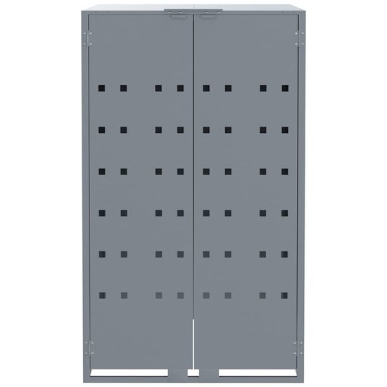 Containerberging Voor 1 Container 69X79X117 Cm Staal Grijs