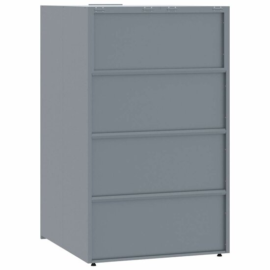 Containerberging Voor 1 Container 69X79X117 Cm Staal Grijs
