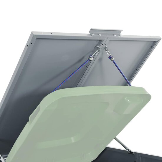 Containerberging Voor 1 Container 69X79X117 Cm Staal Grijs