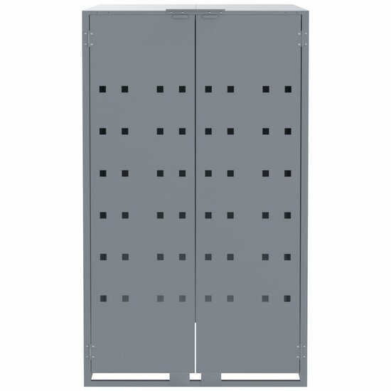 Containerberging Voor 6 Containers 414X79X117 Cm Staal Grijs