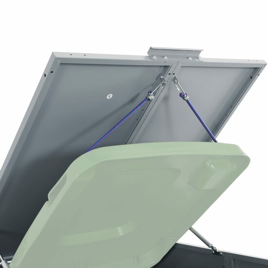 Containerberging Voor 6 Containers 414X79X117 Cm Staal Grijs