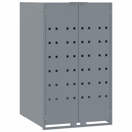 Containerberging Voor 2 Containers 138X79X117 Cm Staal Grijs