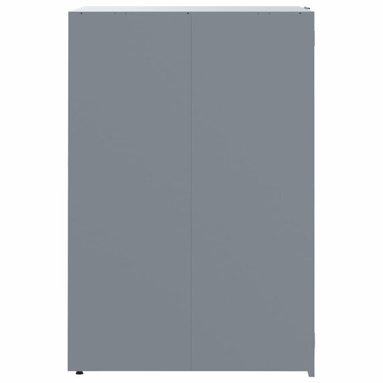 Containerberging Voor 2 Containers 138X79X117 Cm Staal Grijs