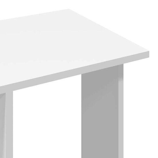 Kledingkast Met Wielen 102X38X110 Cm Bewerkt Hout Wit
