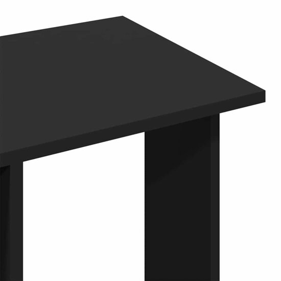 Kledingkast met wielen 102x38x110 cm bewerkt hout zwart