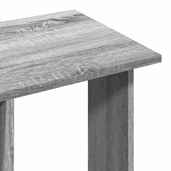 Kledingkast Met Wielen 102X38X110 Cm Hout Eiken Grijs sonoma