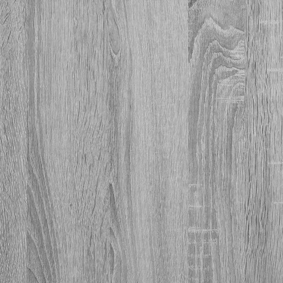 Kledingkast Met Wielen 102X38X110 Cm Hout Eiken Grijs sonoma