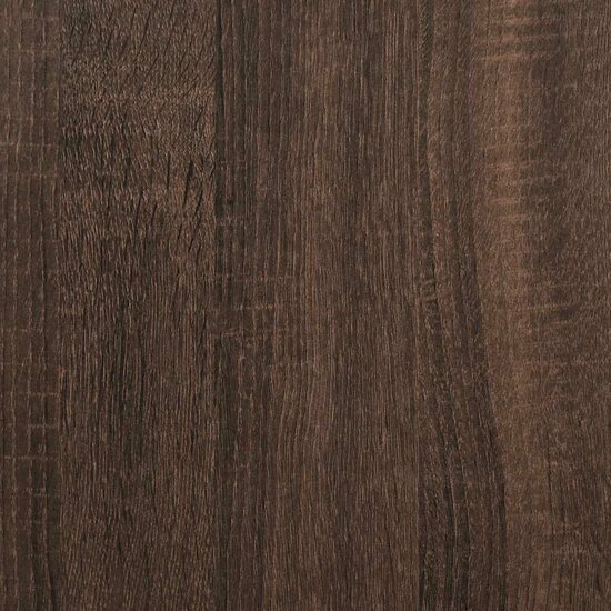 Kledingkast Met Wielen 102X38X110 Cm Bewerkt Hout Bruin Eiken bruin eikenkleur
