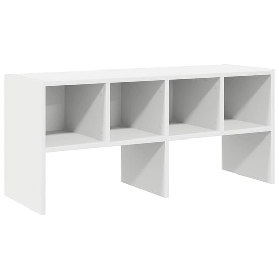 Schoenenrek stapelbaar 89,5x30x40 cm wit