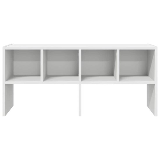 Schoenenrek stapelbaar 89,5x30x40 cm wit