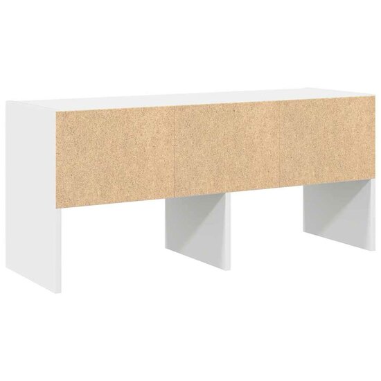 Schoenenrek stapelbaar 89,5x30x40 cm wit
