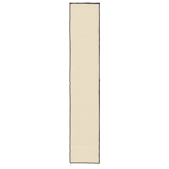 Schoenenkast 60x30x166 cm stof cr&egrave;mekleurig